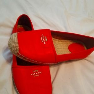 COACH espadrilles  size 8 B